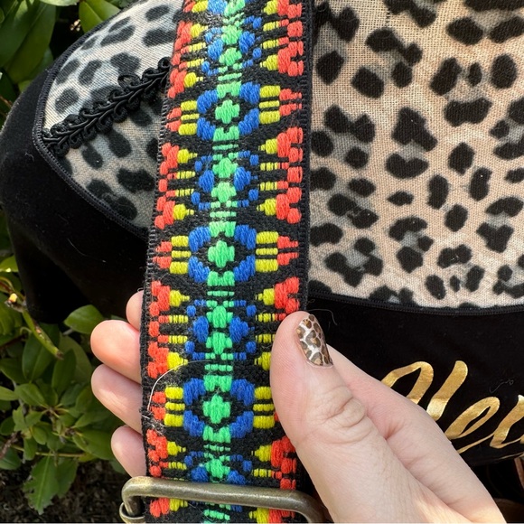 Free People Boho Brown Leather Hippie Messanger Bag - Picture 9 of 10